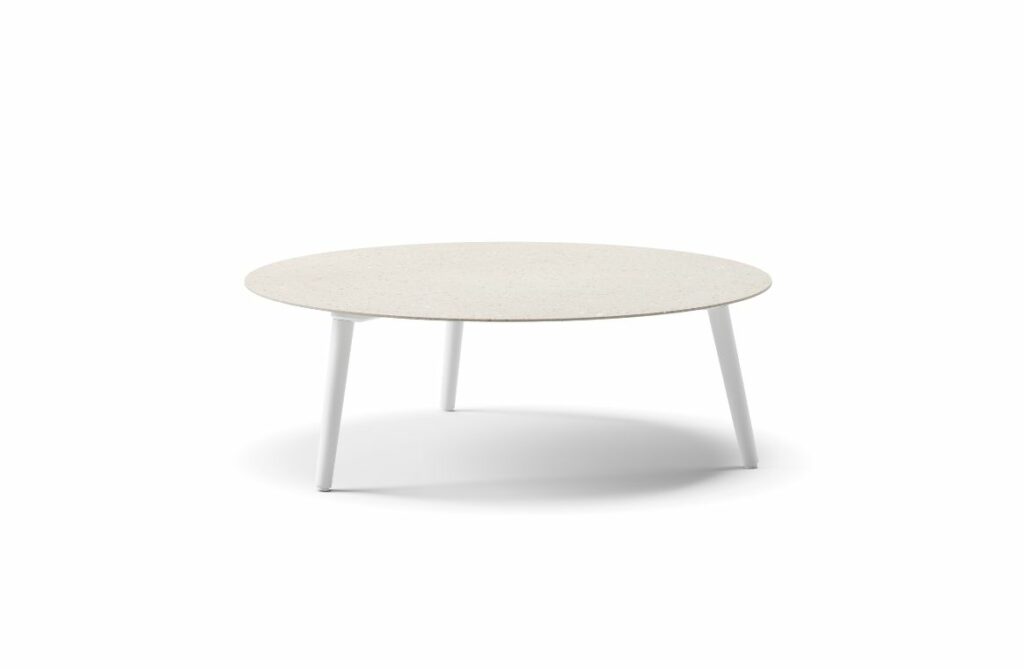 Nova Design & Build - Masuta de cafea 100 cm Alu White - RAY - Ceramic Sand