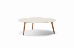 Nova Design & Build - Masuta de cafea 100 cm Natural Teak - RAY - Ceramic Sand
