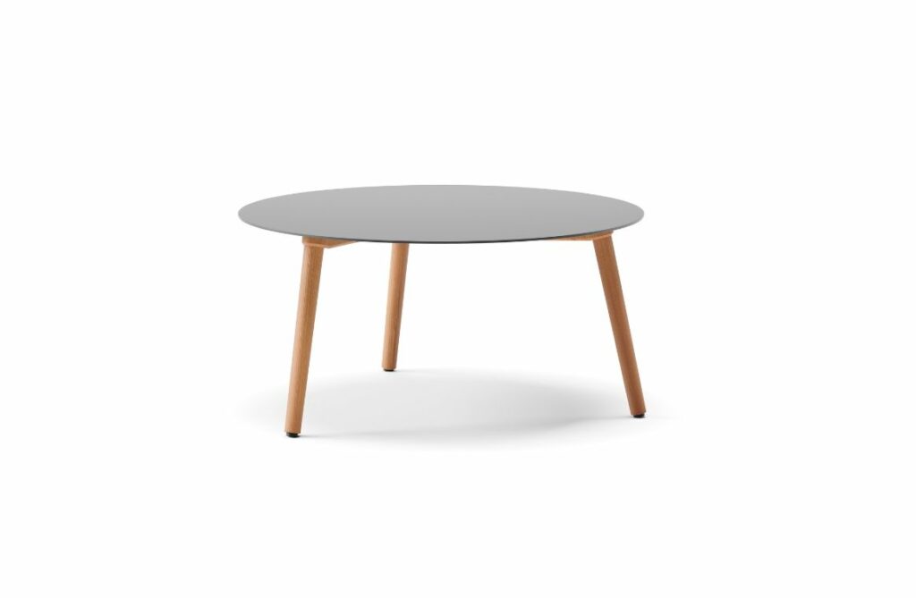 Nova Design & Build - Masuta de cafea 80 cm Natural Teak - RAY - Alu Lava