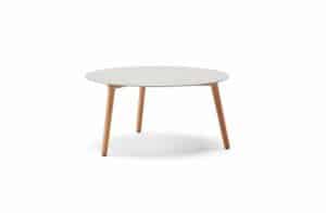 Nova Design & Build - Masuta de cafea 80 cm Natural Teak - RAY - Ceramic Fossil
