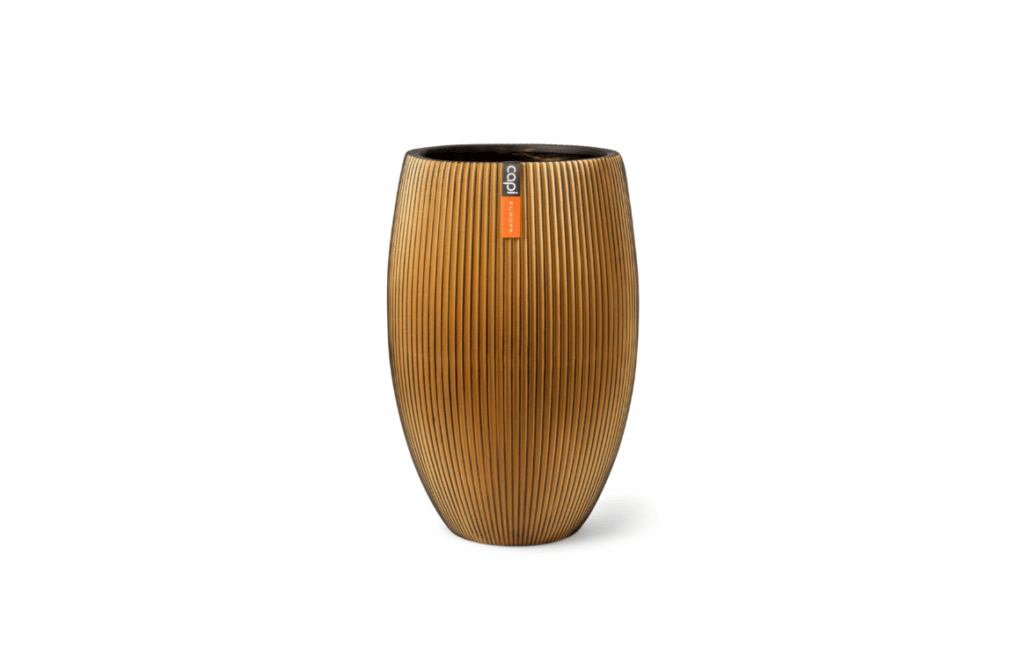 Nova Design & Build - Vas de plante Capi elegant deluxee - Groove - Black Gold