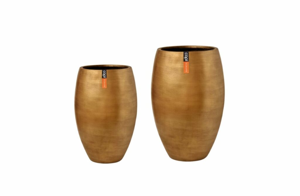 Nova Design & Build - Set Ghiveci Capi - Vas de plante elegant deluxe - Retro - Gold
