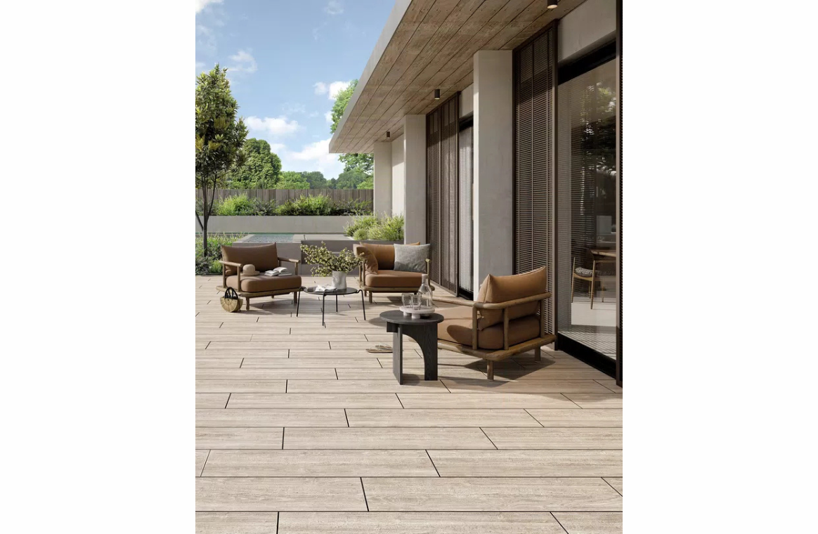 Nova Design & Build - Gresie Porțelanată Exterior Mirage – Oudh Copahu – 30x120 cm - Setting
