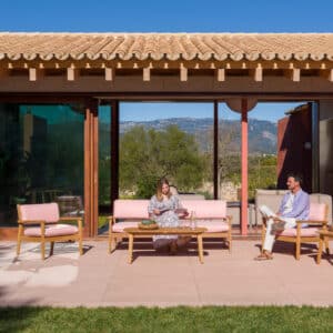 Nova Design & Build - Set canapele - Lifestyle Garden - Jade - 5 buc, canapea cu 3 locuri, 2x scaun, masă lounge, măsuță de cafea