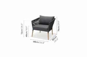 Nova Design & Build - Fotoliu - Ipanema - 68x76 cm