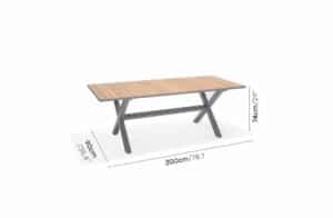 Nova Design & Build - Masa dining - Panama Light - 200x90x74 cm