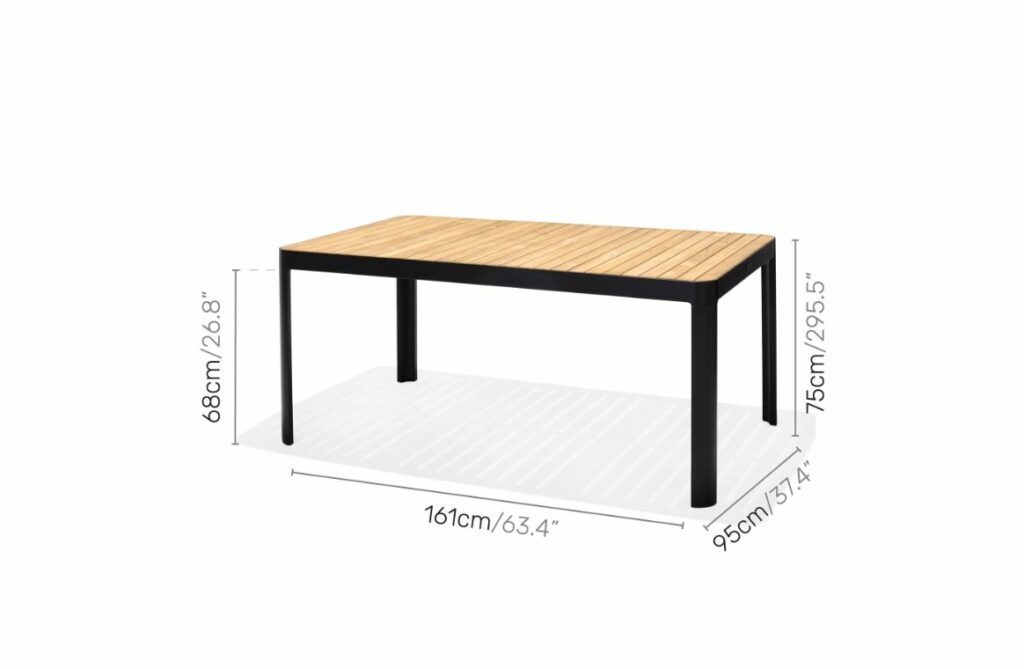 Nova Design & Build - Masa dining - Portal Dark - 161x75 cm