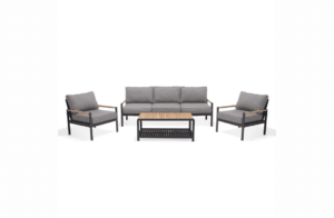 Nova Design & Build - Set canapele - Lifestyle Garden - Amber - 4 buc. - canapea cu 3 locuri, 2x fotoliu adânc, măsuță de cafea