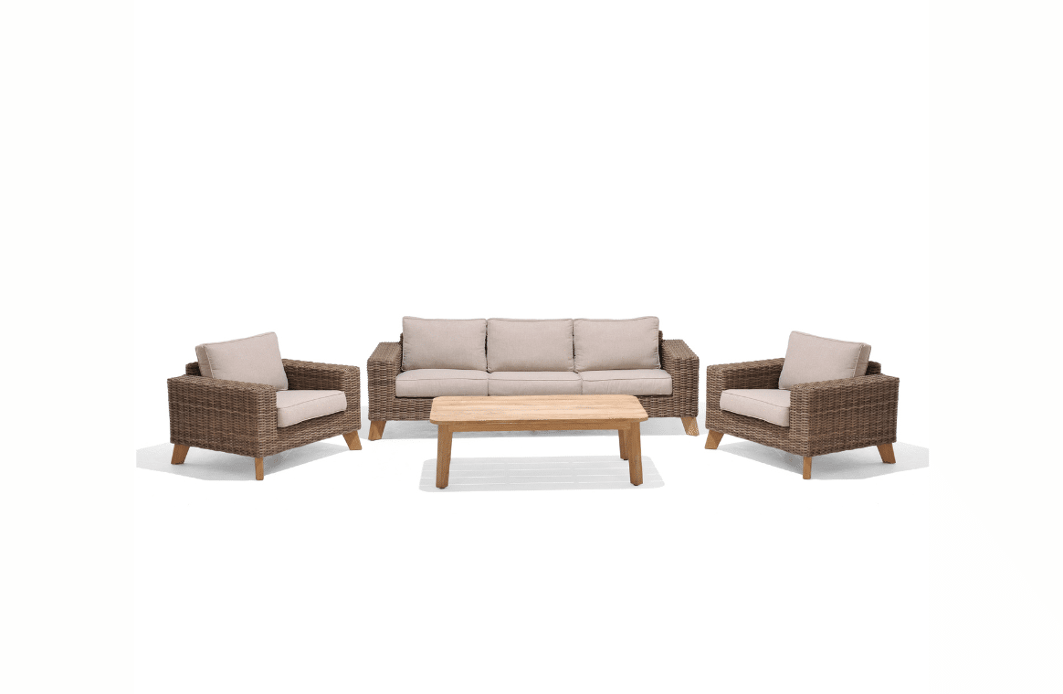 Nova Design & Build - Set canapele - Lifestyle Garden - Bahamas - 4 buc. - canapea cu 3 locuri, 2x fotoliu, măsuță de cafea - 2