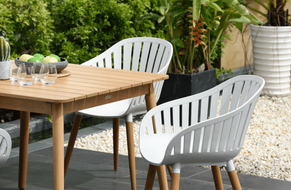 Nova Design & Build - Set masă dining - Lifestyle Garden - Nassau - 4 locuri - White