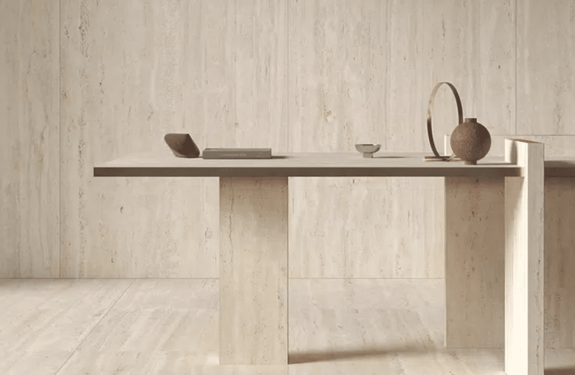 Nova Design & Build - Gresie Porțelanată Interior Mirage – Elysian Travertino Light– 60x60 cm - Setting