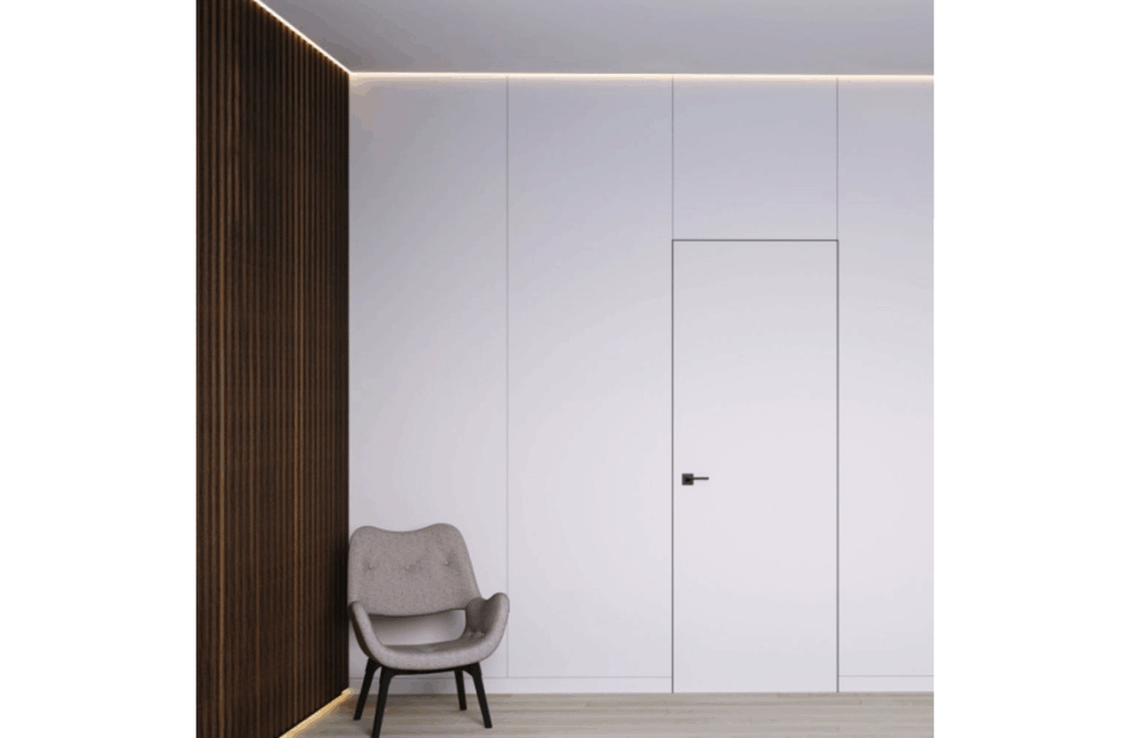 Nova Design & Build - Profil de aluminiu cu efect Shadow Gap pentru iluminare LED – 16x22 mm – Negru