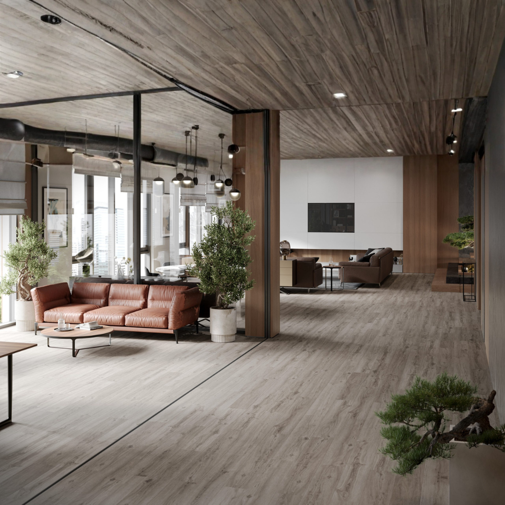 Nova Design & Build - Parchet SPC The Floor Herringbone 6 mm Aspen OAK HB