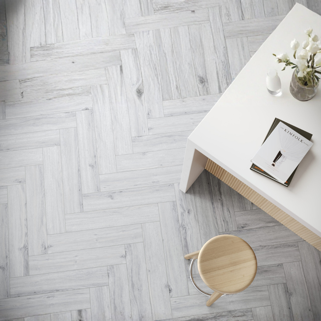 Nova Design & Build - Parchet SPC The Floor Herringbone 6 mm Ice OAK HB