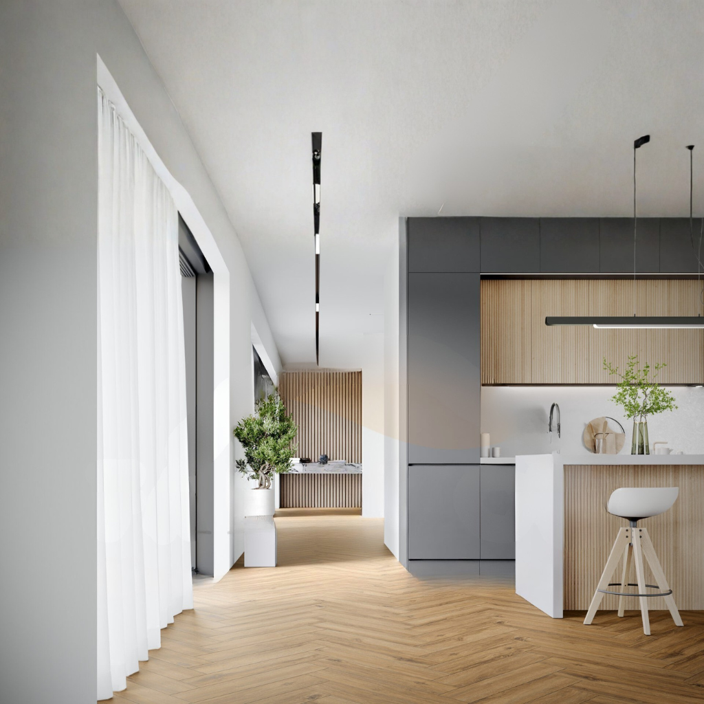 Nova Design & Build - Parchet SPC The Floor Herringbone 6 mm Jackson OAK HB