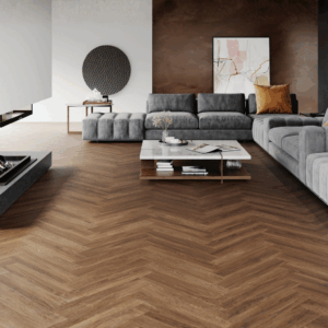 Nova Design & Build - Parchet SPC The Floor Herringbone 6 mm Marrone OAK HB