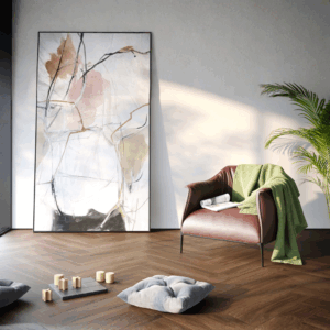 Nova Design & Build - Parchet SPC The Floor Herringbone 6 mm Marrone OAK HB