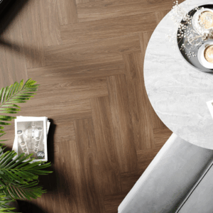 Nova Design & Build - Parchet SPC The Floor Herringbone 6 mm Marrone OAK HB