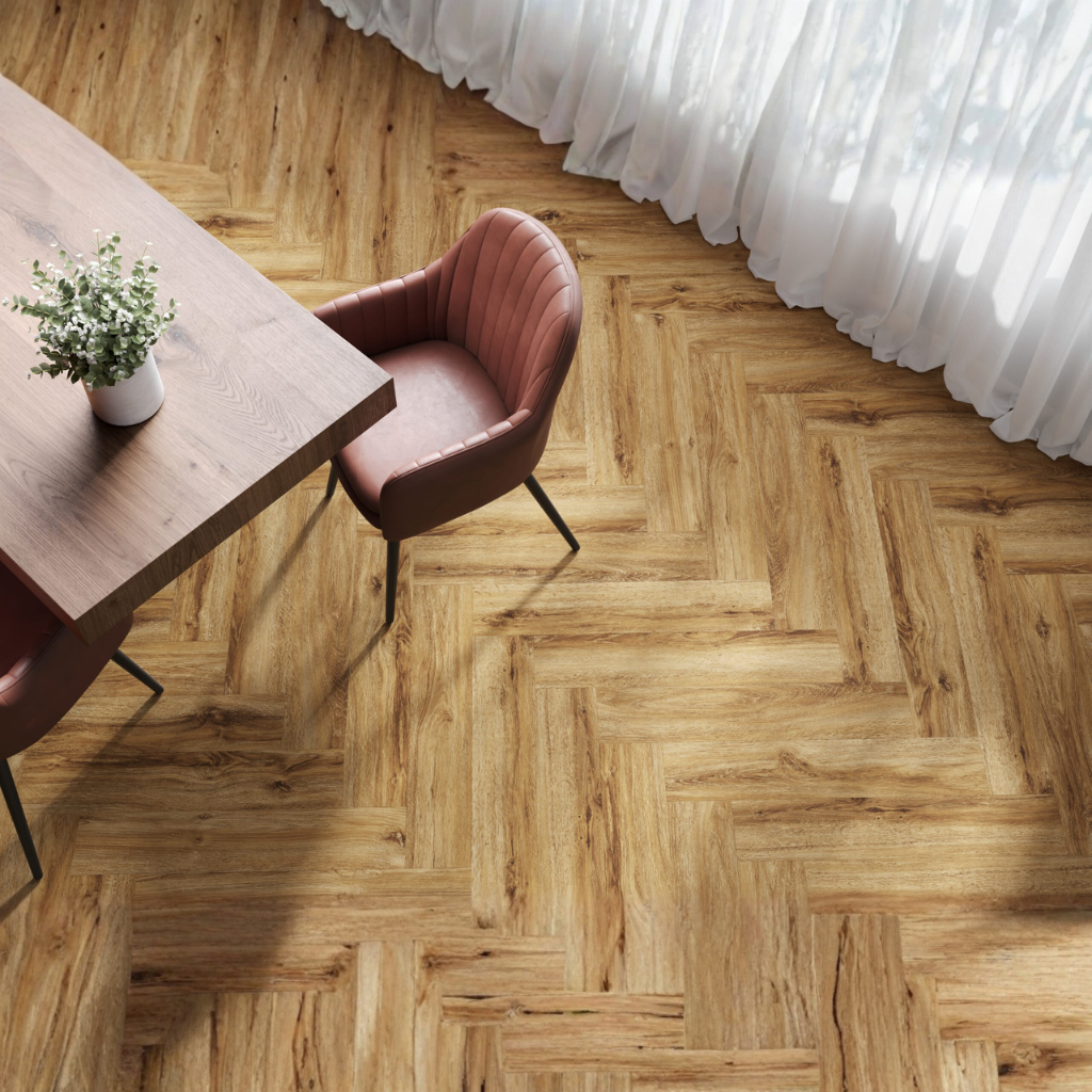 Nova Design & Build - Parchet SPC The Floor Herringbone 6 mm Riley OAK HB