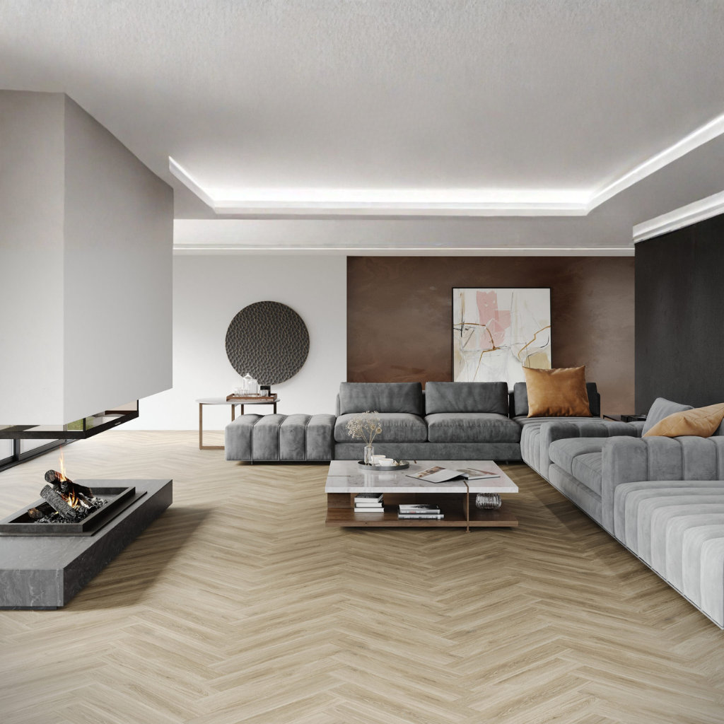 Nova Design & Build - Parchet SPC The Floor Herringbone 6 mm York OAK HB